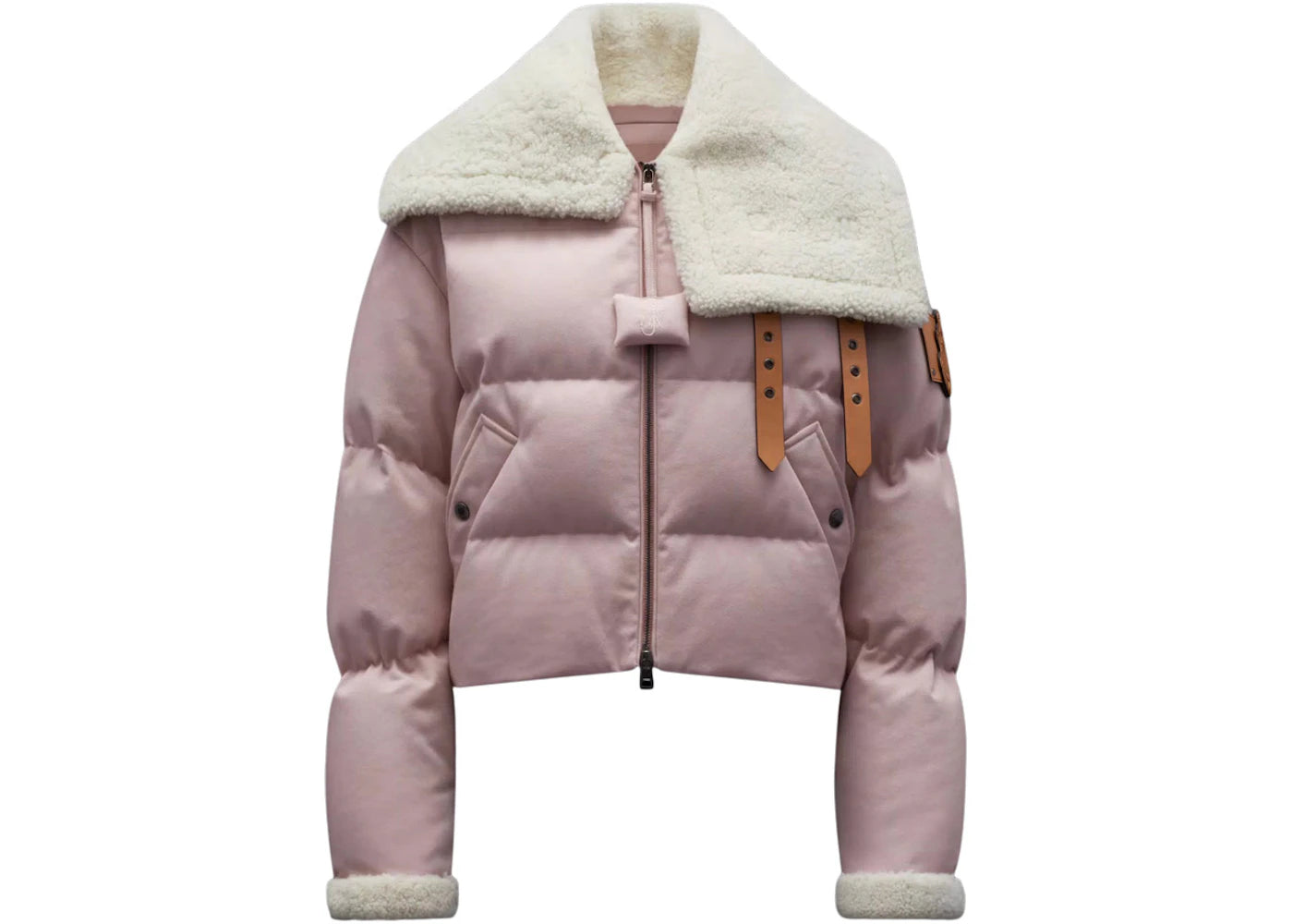 Moncler x JW Anderson Penygarder Oversized Denim Down Jacket Antique Pink