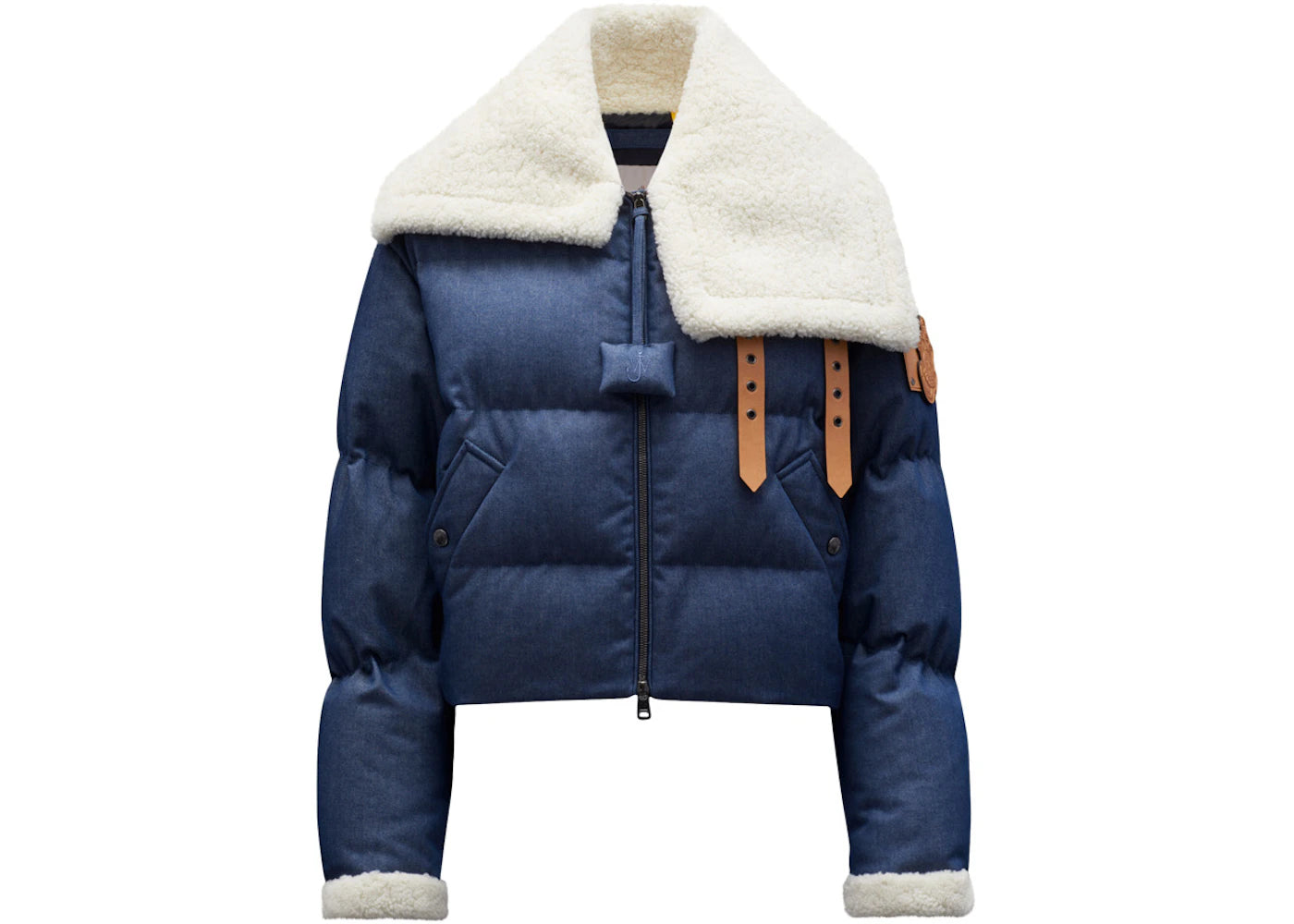 Moncler x JW Anderson Penygarder Oversized Denim Down Jacket Blue