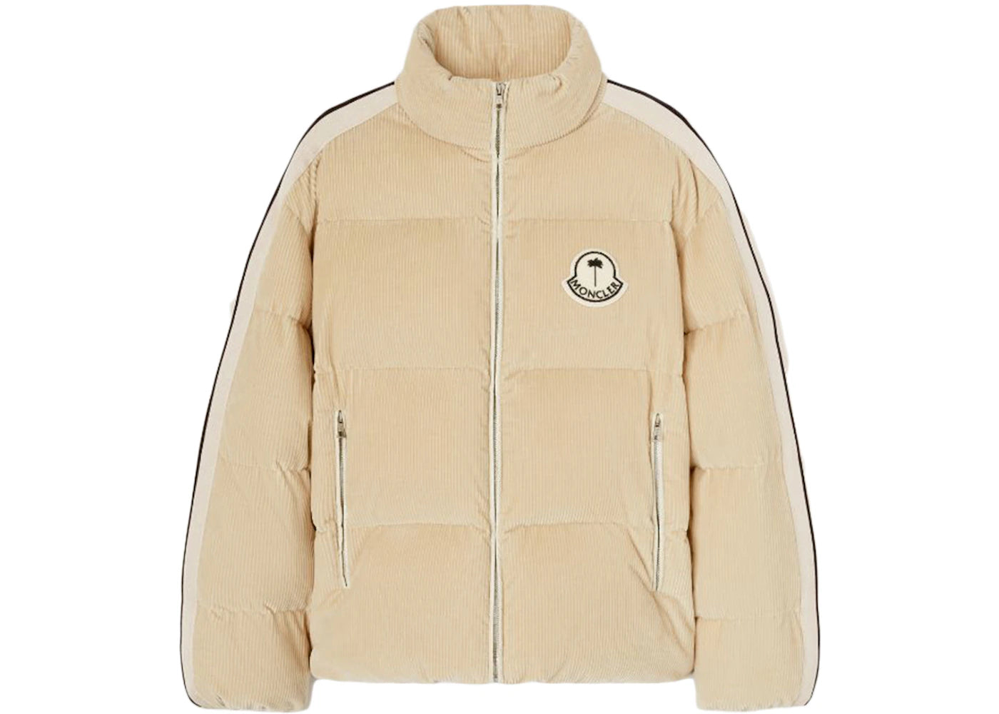 Moncler x Palm Angels Abrolhos Down Jacket Beige/White
