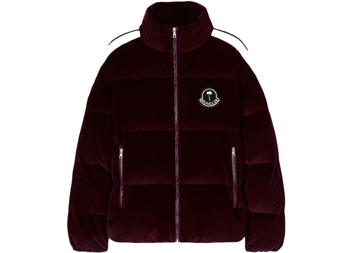 Moncler x Palm Angels Abrolhos Down Jacket Burgundy/White