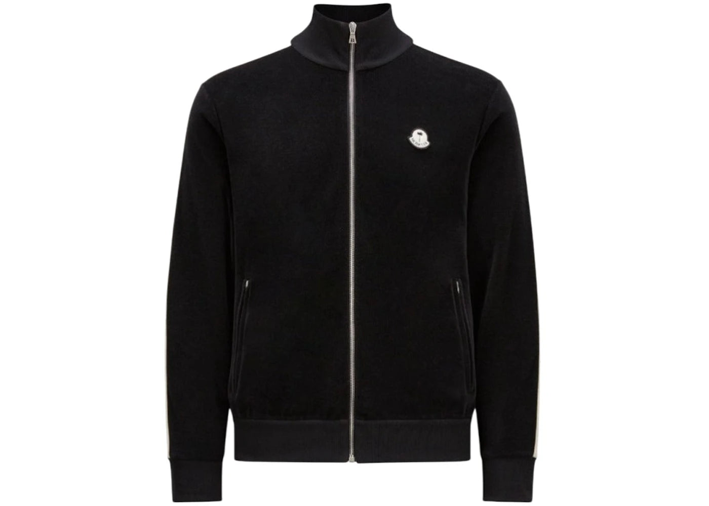 Moncler x Palm Angels Chenille Track Jacket Black/White