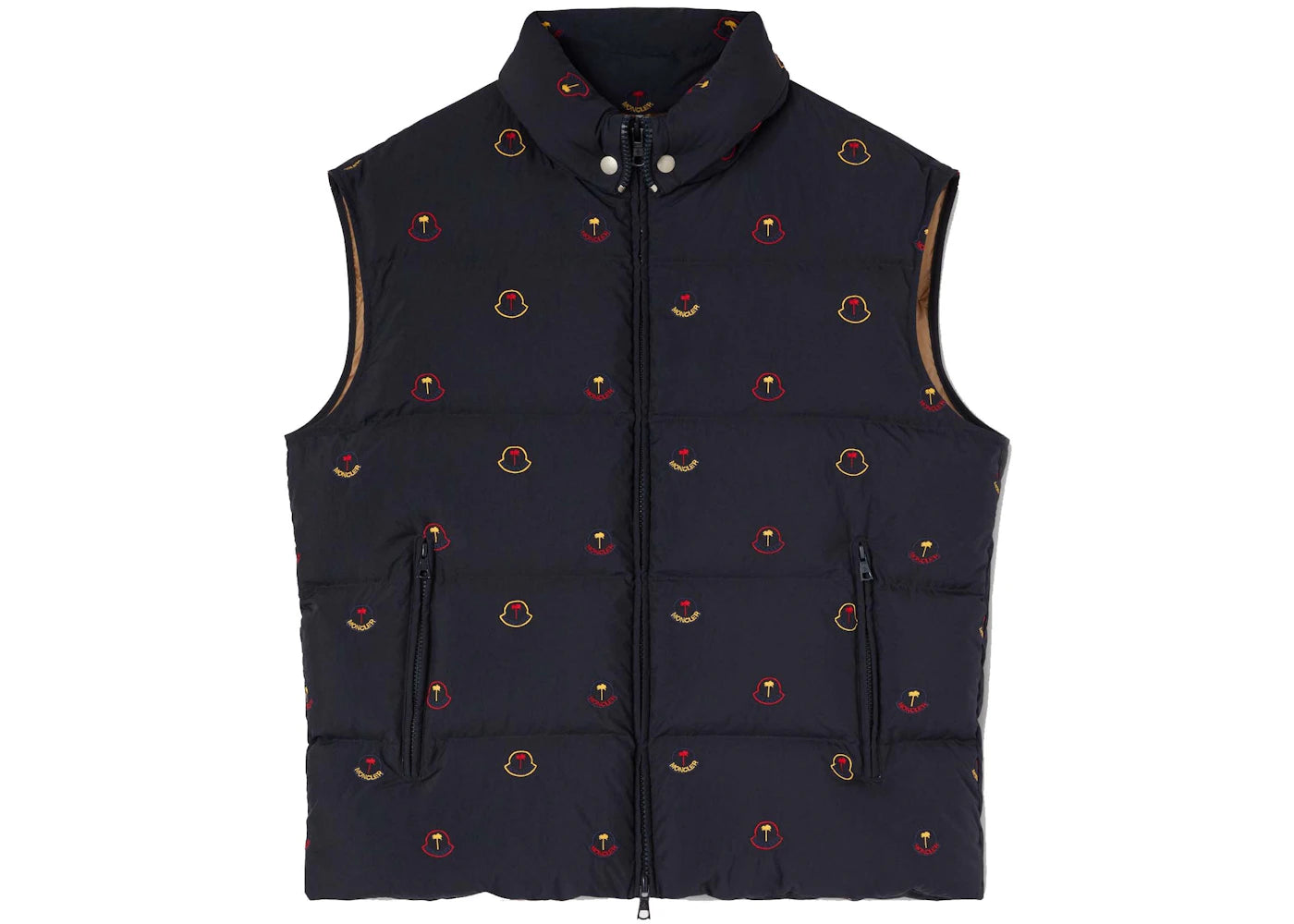 Moncler x Palm Angels Genius Vest Navy Blue/Red