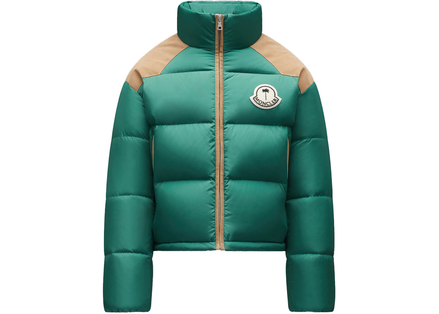 Moncler x Palm Angels Kelsey Short Down Jacket Forest Green