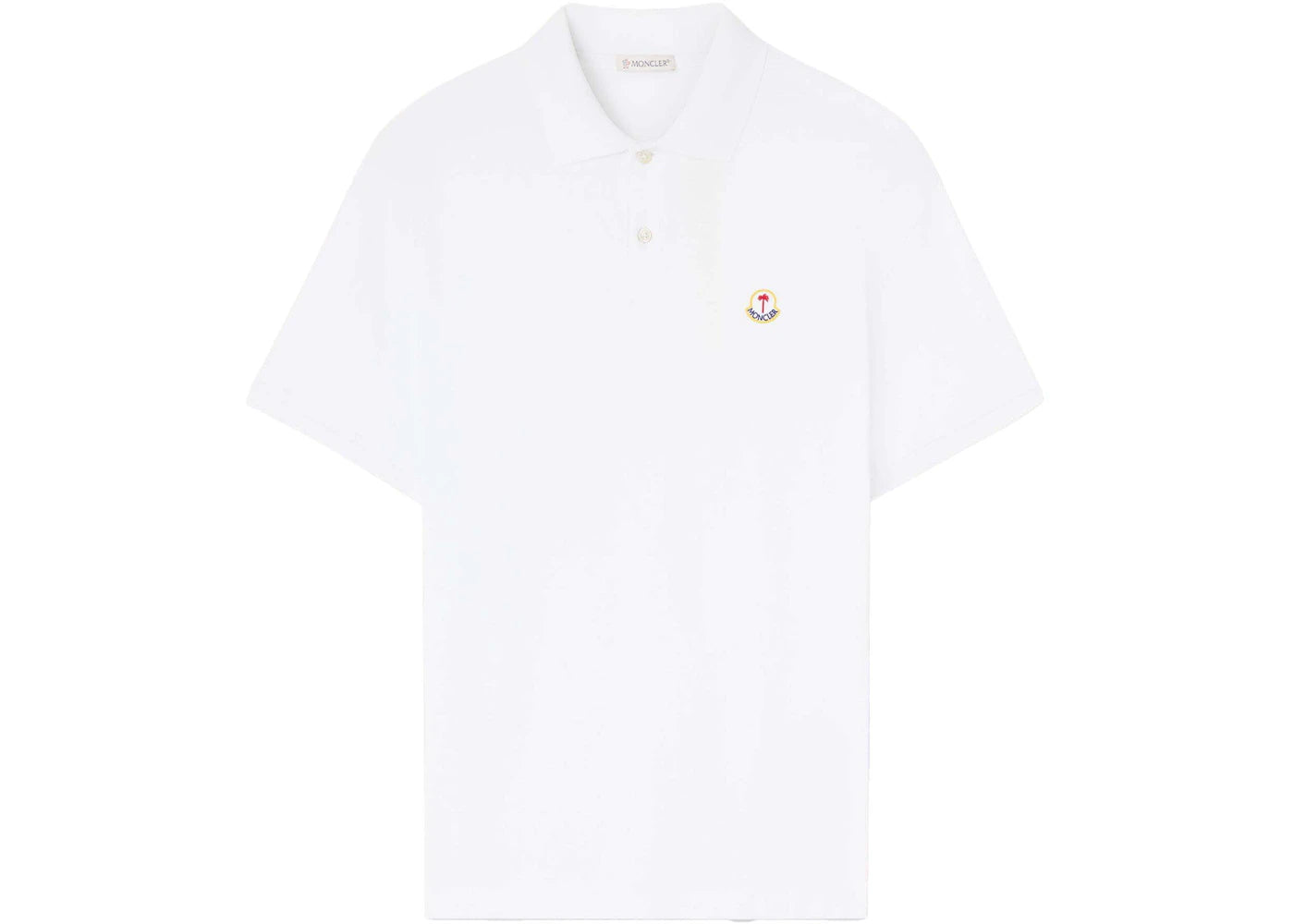 Moncler x Palm Angels Logo Polo Shirt Optical White