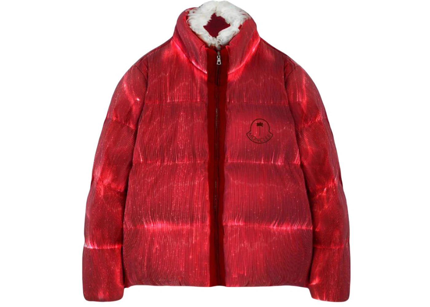 Moncler x Palm Angels Maya 70 LED Puffer Jacket Red