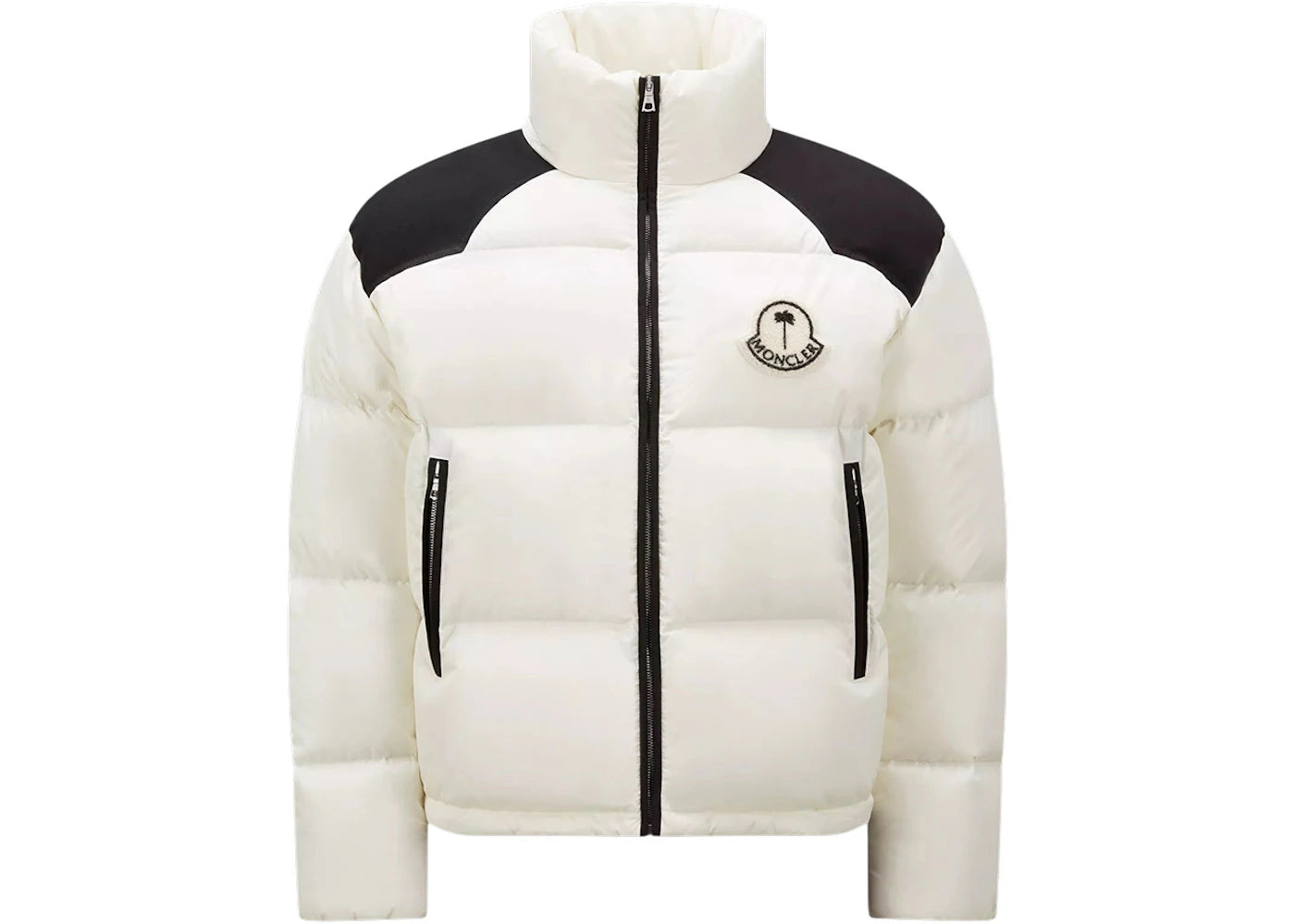 Moncler x Palm Angels Nevin Short Down Jacket Off White