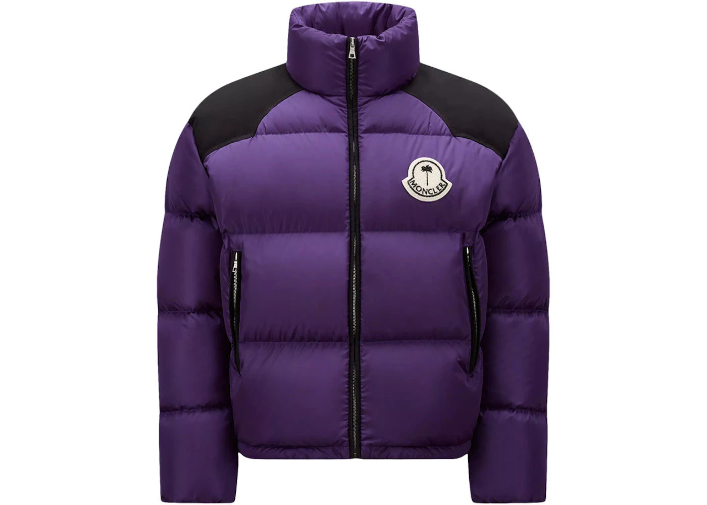 Moncler x Palm Angels Nevin Short Down Jacket Purple