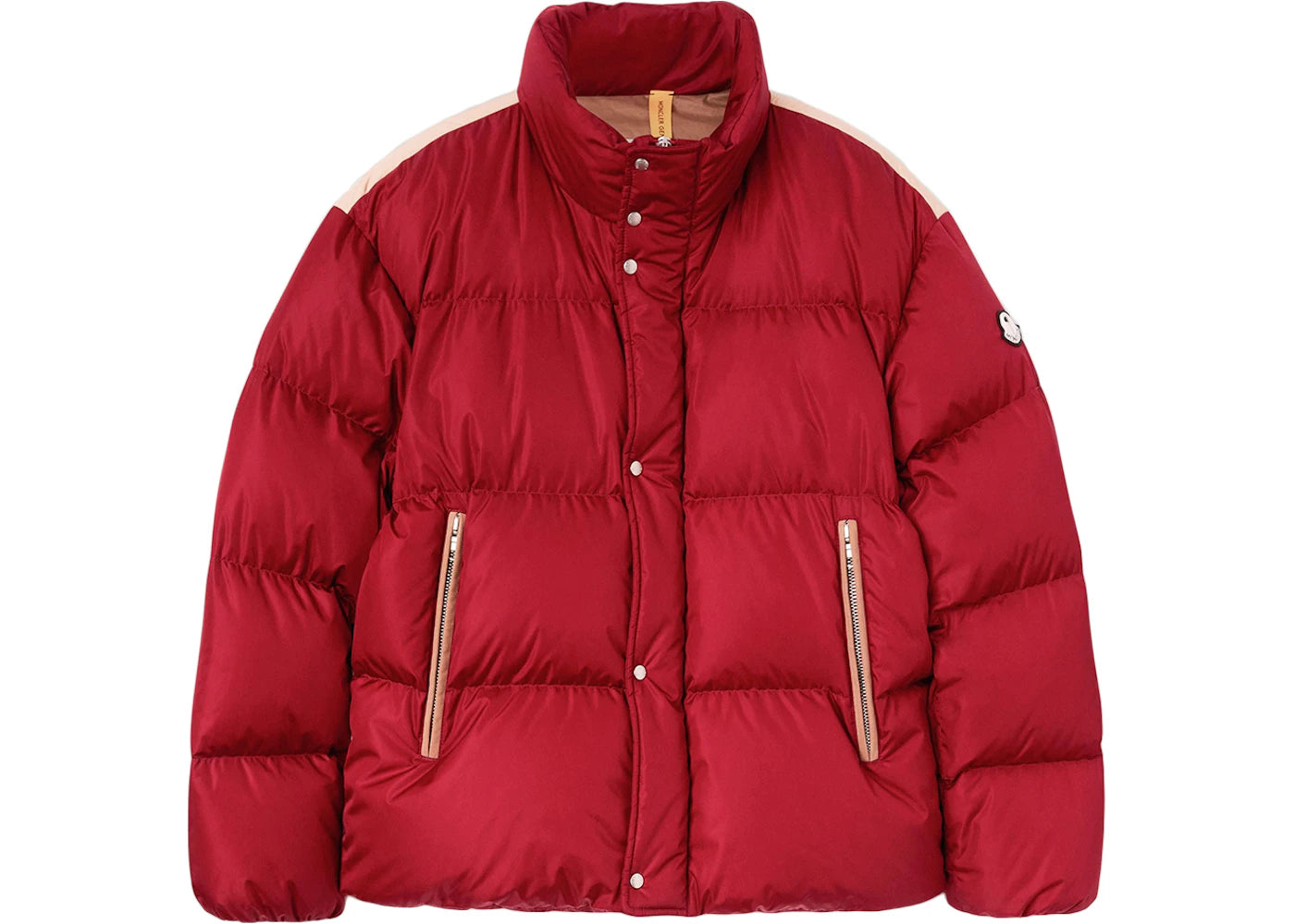 Moncler x Palm Angels Panamint Short Down Jacket Burgundy