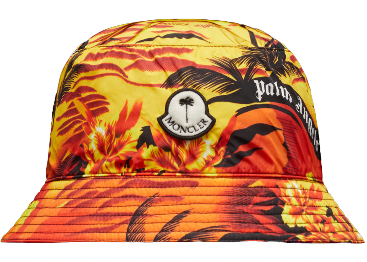 Moncler x Palm Angels Printed Bucket Hat Orange