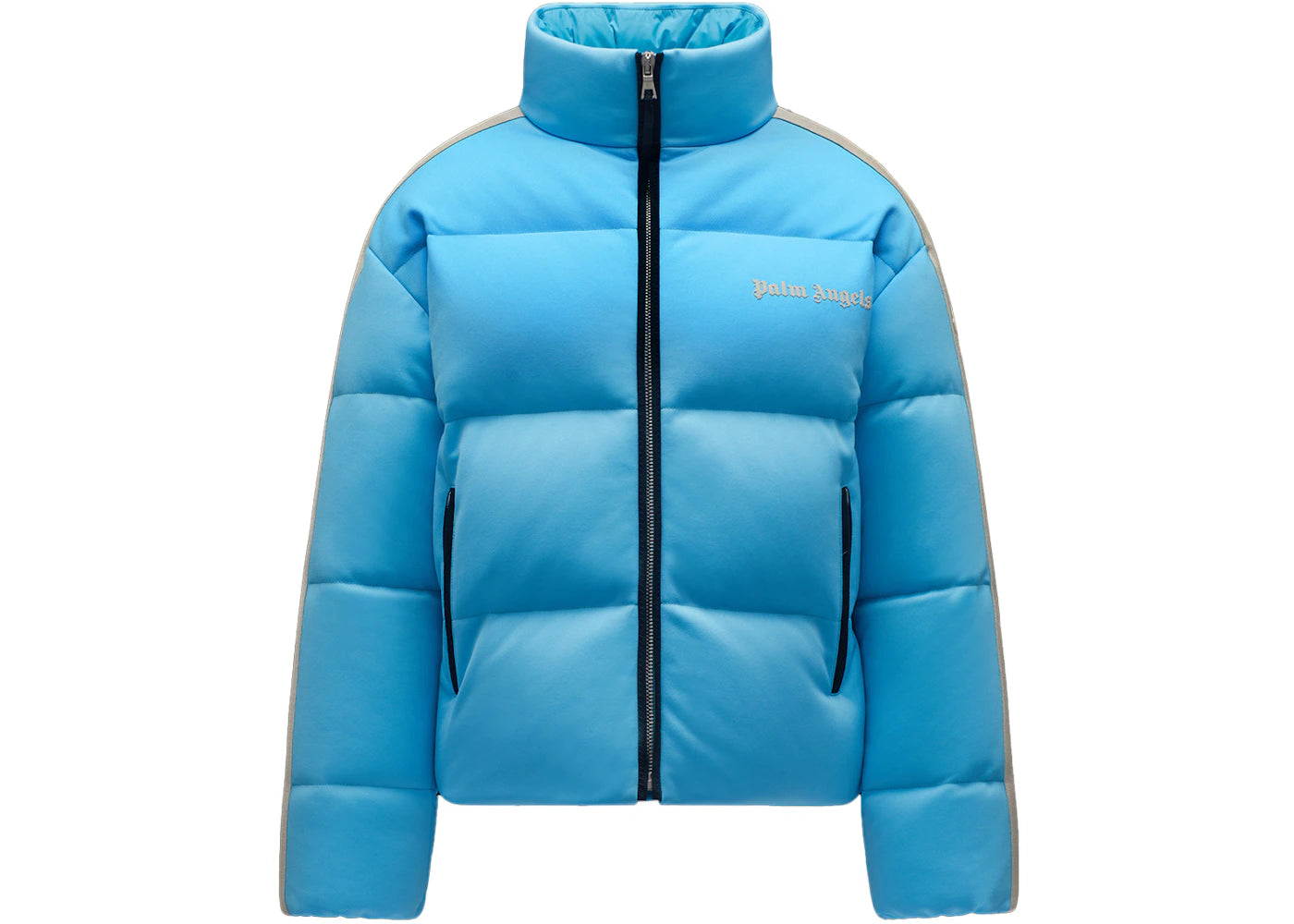 Moncler x Palm Angels Rodman Short Down Jacket Light Blue White