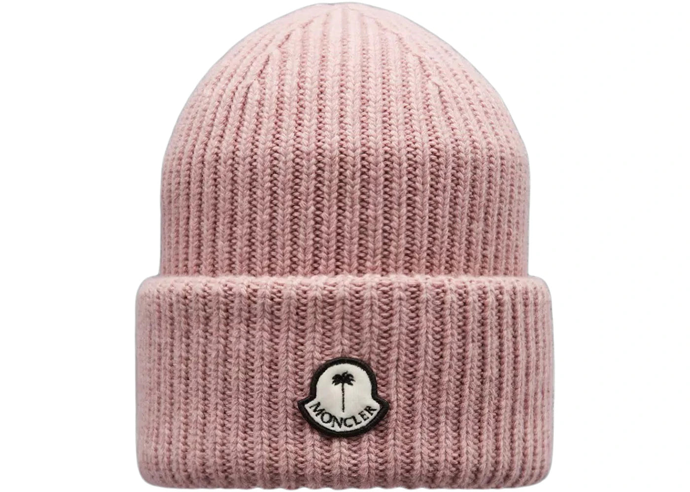 Moncler x Palm Angels Wool Beanie Antique Pink