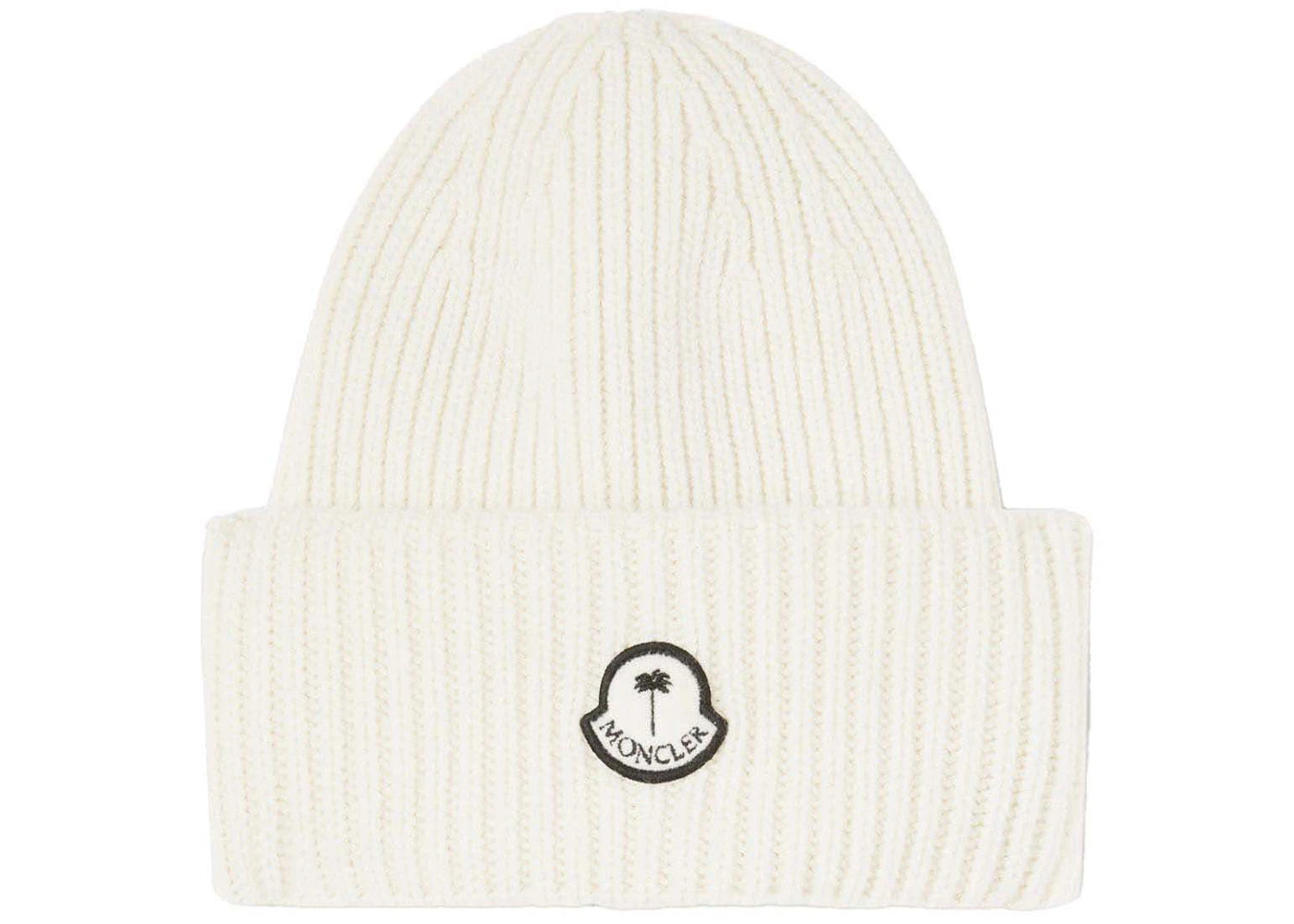 Moncler x Palm Angels Wool Beanie White