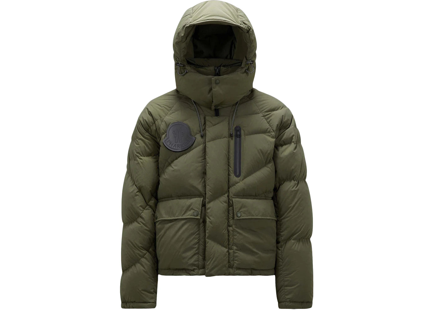 Moncler x Pharrell Chestnut Short Down Jacket Dark Green