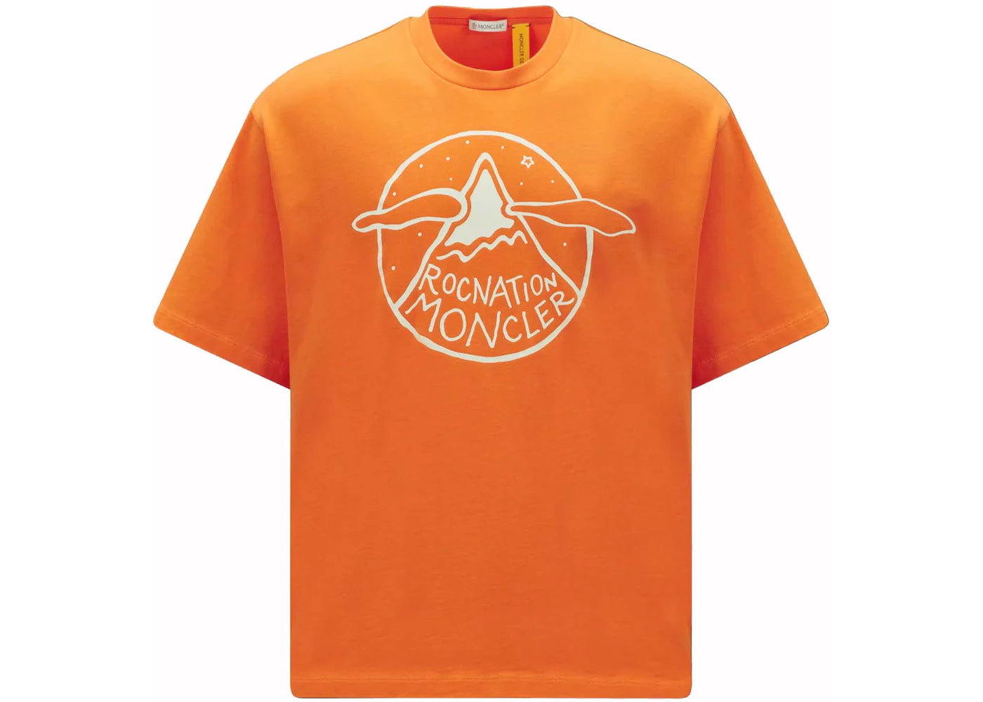 Moncler x Roc Nation by Jay-Z Logo Motif T-Shirt Bright Orange