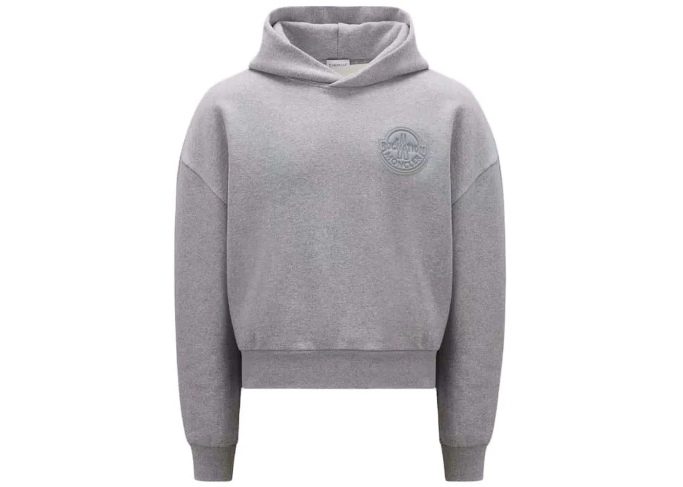 Moncler x Roc Nation by Jay-Z Logo Patch Hoodie Grey