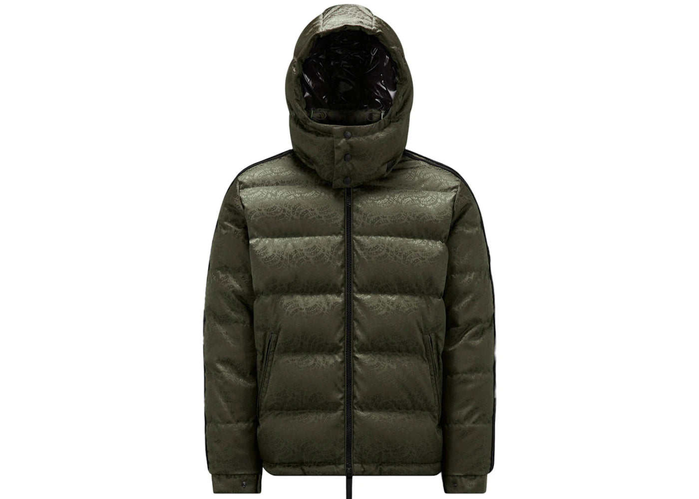 Moncler x adidas Originals Alpbach Short Down Jacket Dark Green