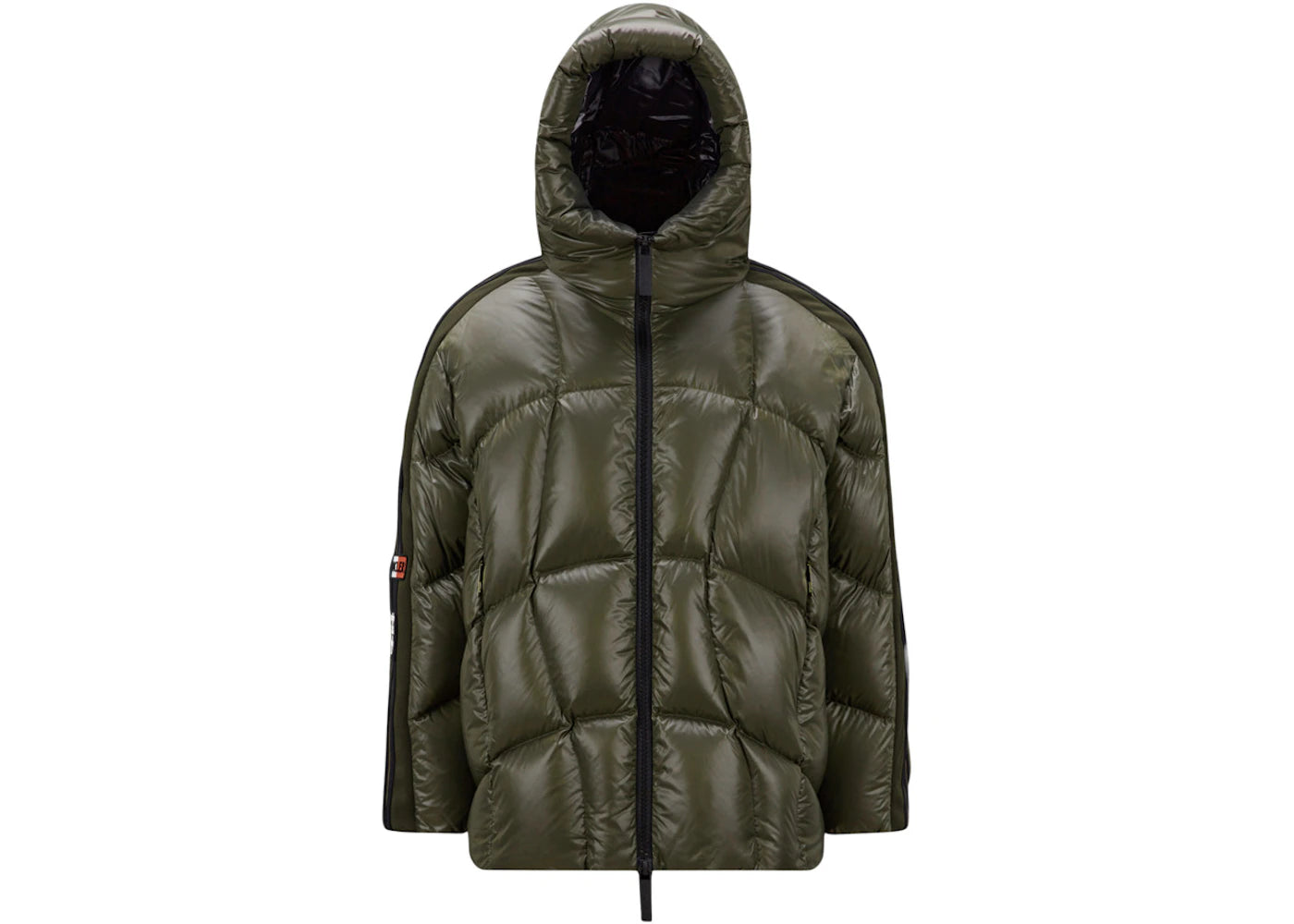 Moncler x adidas Originals Beiser Short Down Jacket Dark Green