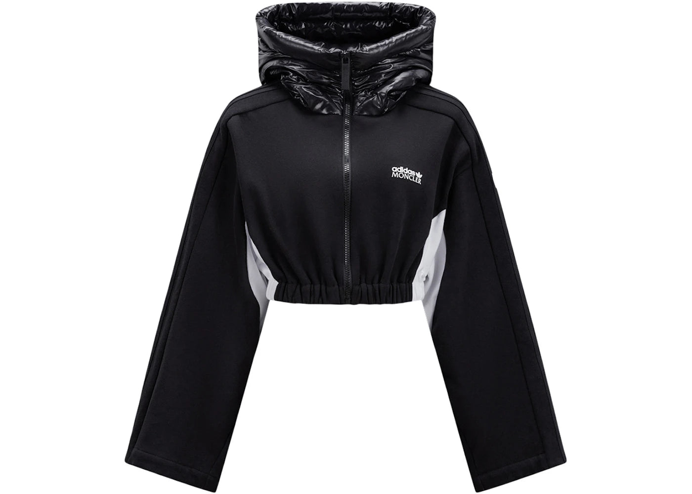 Moncler x adidas Originals Fleece Zip-Up Hoodie Black & White