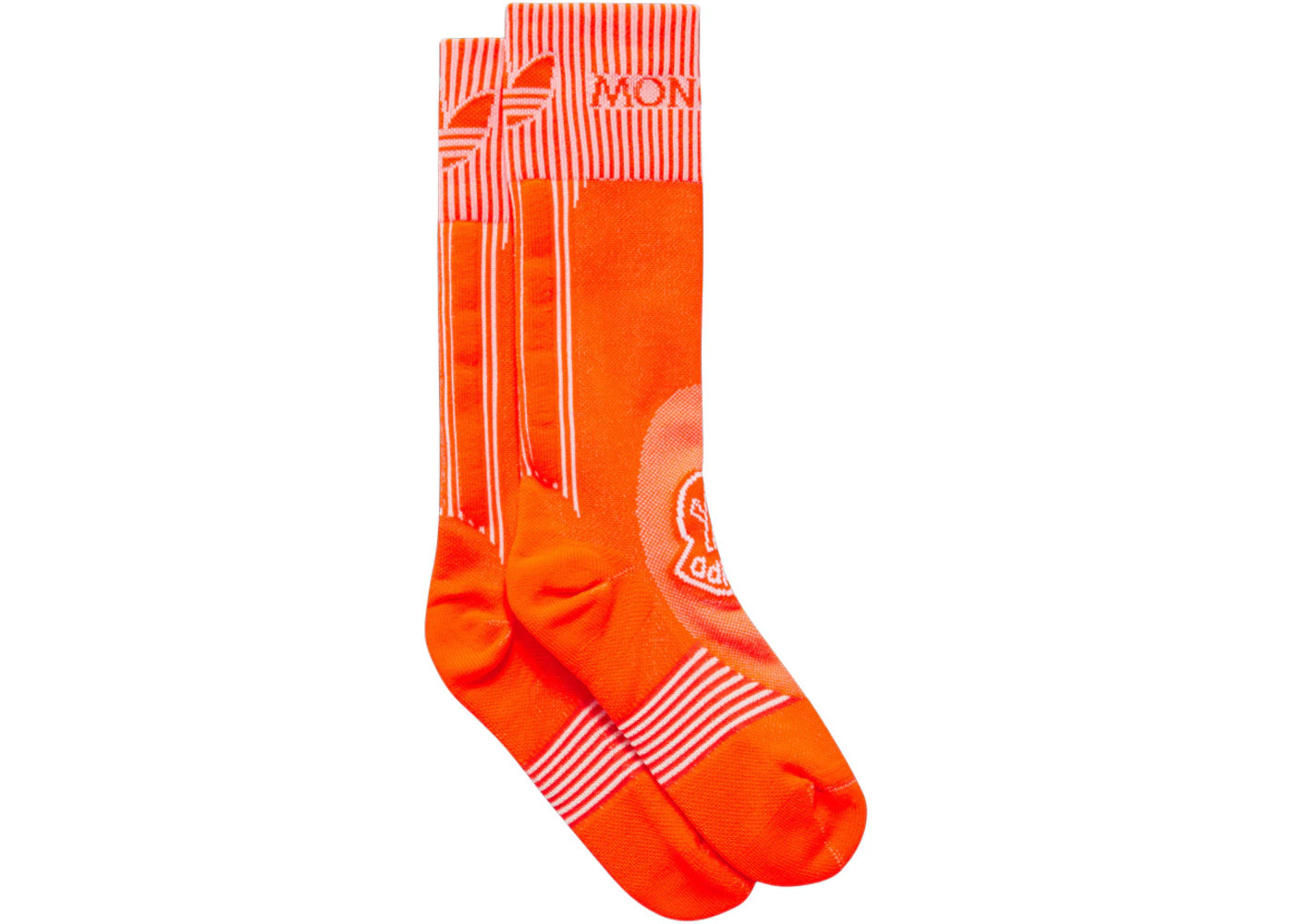 Moncler x adidas Originals Logo Socks Bright Orange