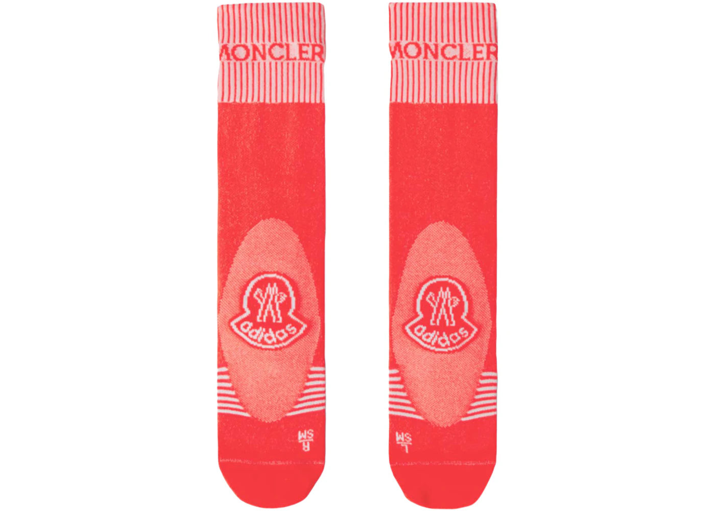 Moncler x adidas Originals Logo Socks Solar Red