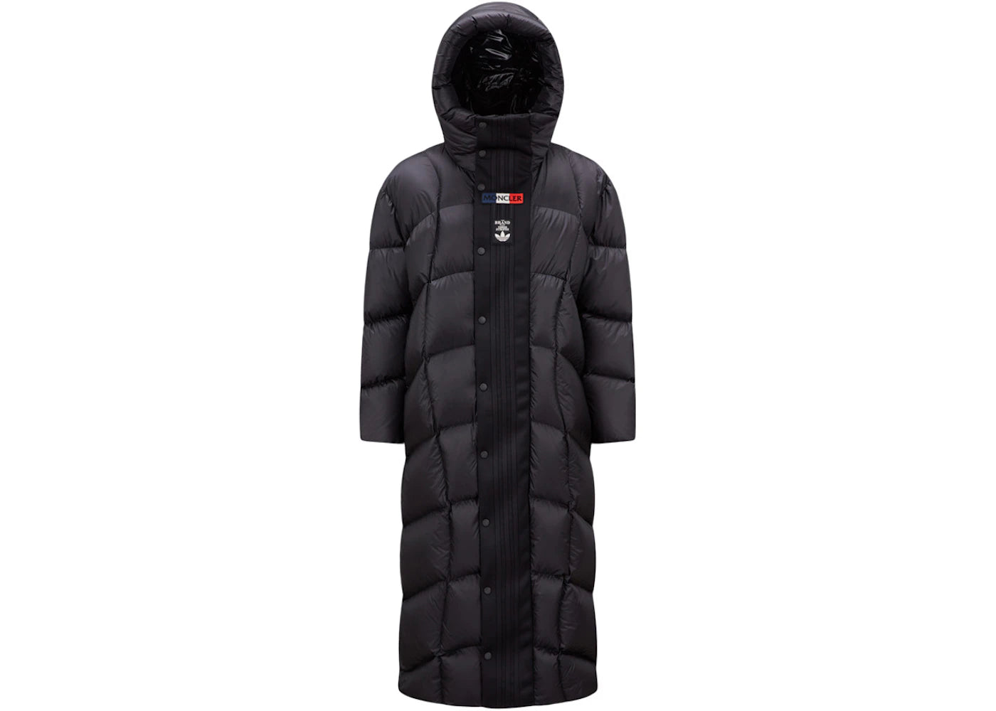 Moncler x adidas Originals Oreiller Long Down Jacket Black