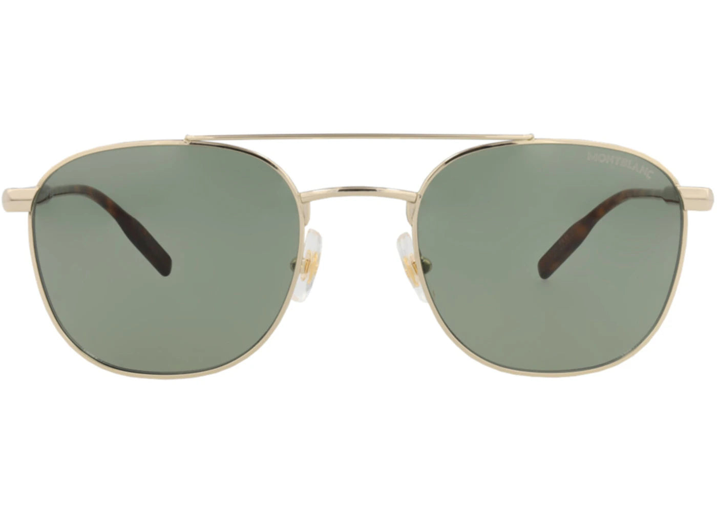 Montblanc Aviator-Frame Metal Sunglasses GOLD HAVANA GREEN (MB0114S-30009067-003)