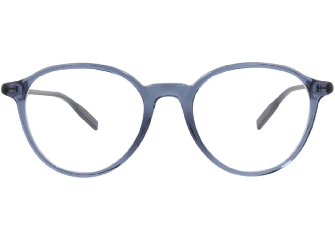 Montblanc Round-Frame Recycled Acetate Optical Frames Blue Blue Transparent (MB0291O-30014599-008)