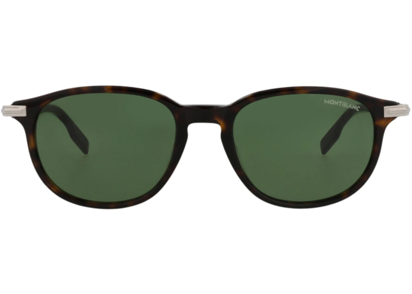 Montblanc Round-Frame Recycled Acetate Sunglasses Havana Havana Green (MB0276S-30014184-002)