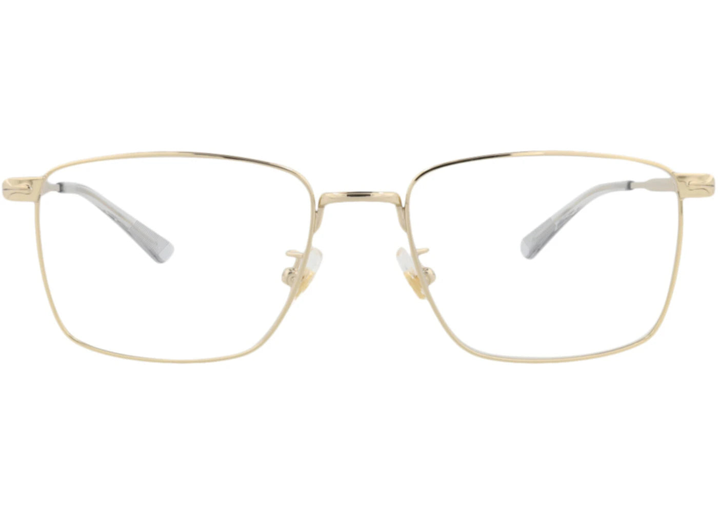 Montblanc Square-Frame Metal Optical Frames Gold Gold Transparent (MB0308O-30014594-001)