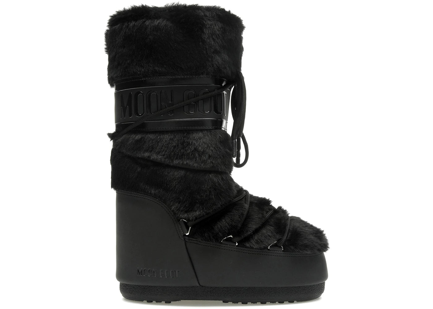 Moon Boot Icon Faux-Fur Boot Black