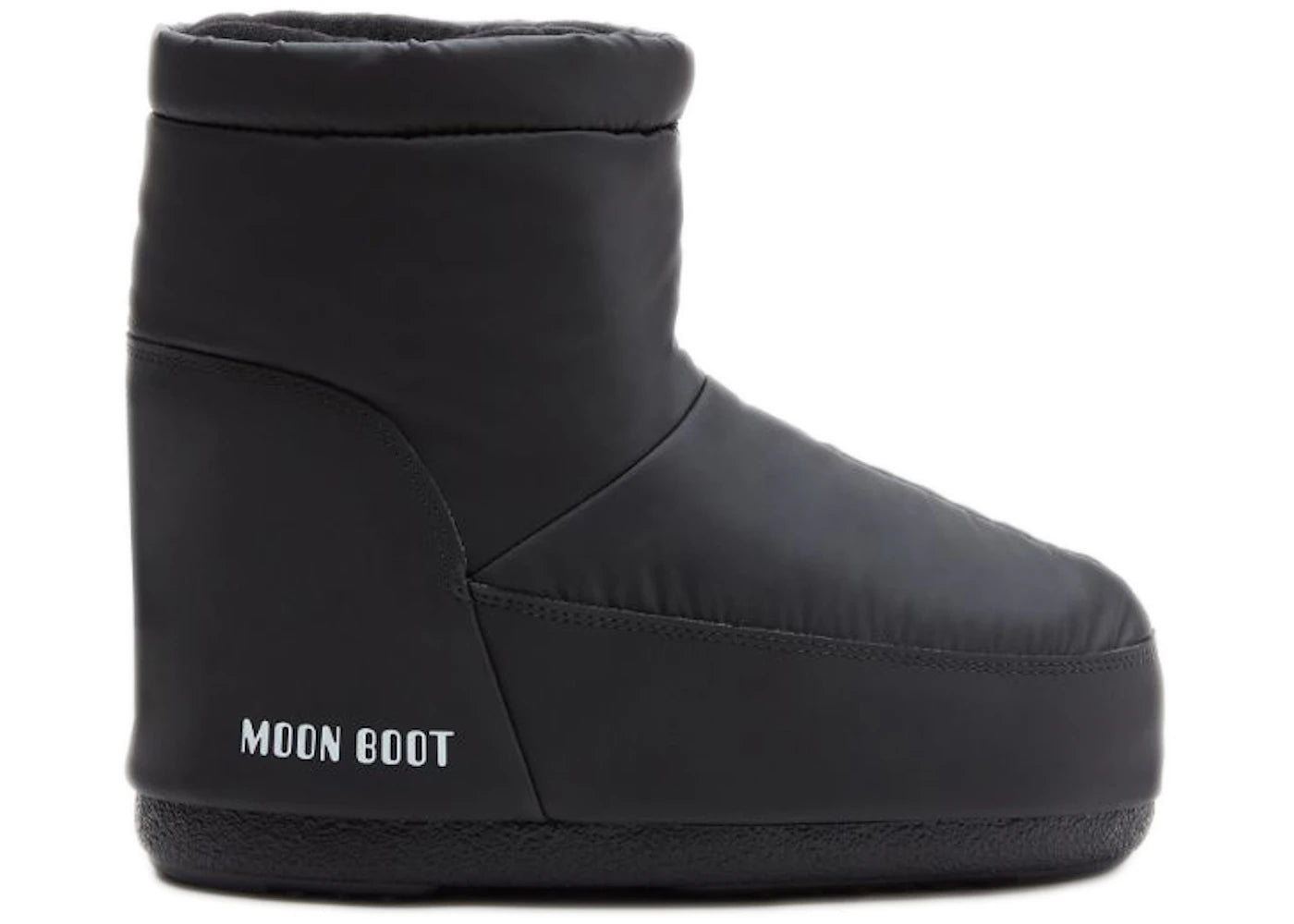 Moon Boot No Lace Rubber Boot Black