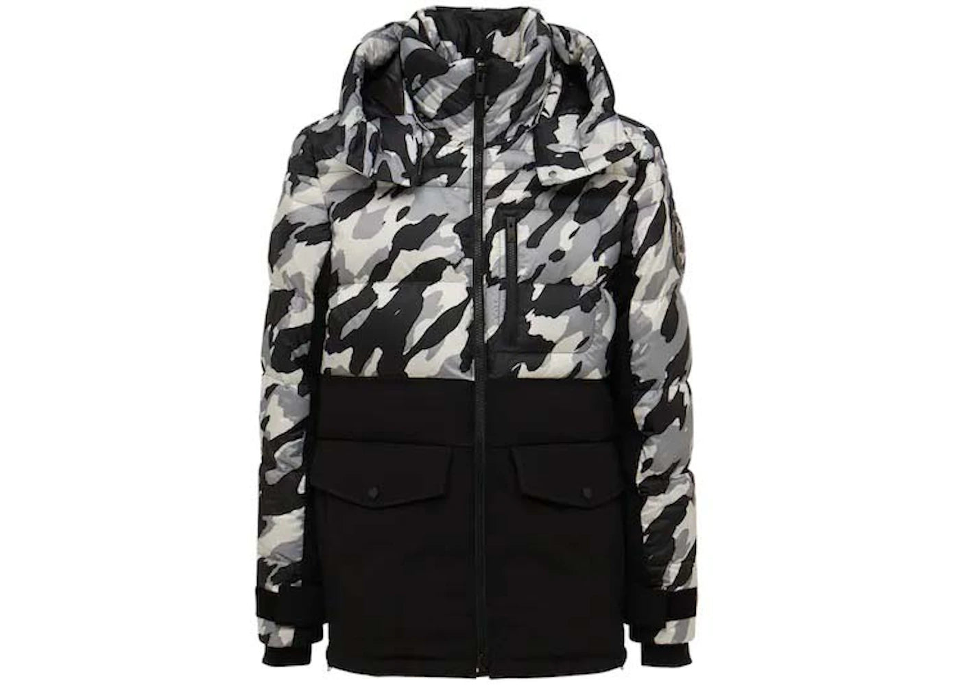 Moose Knuckles Camo Dugald Jacket Black White Jacket