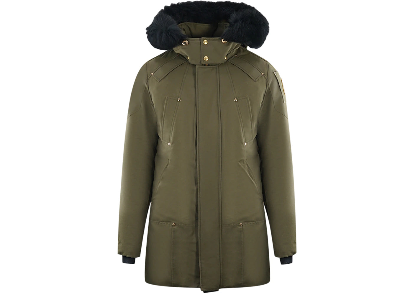 Moose Knuckles Stage Lake Trim Parka Down Jacket Green