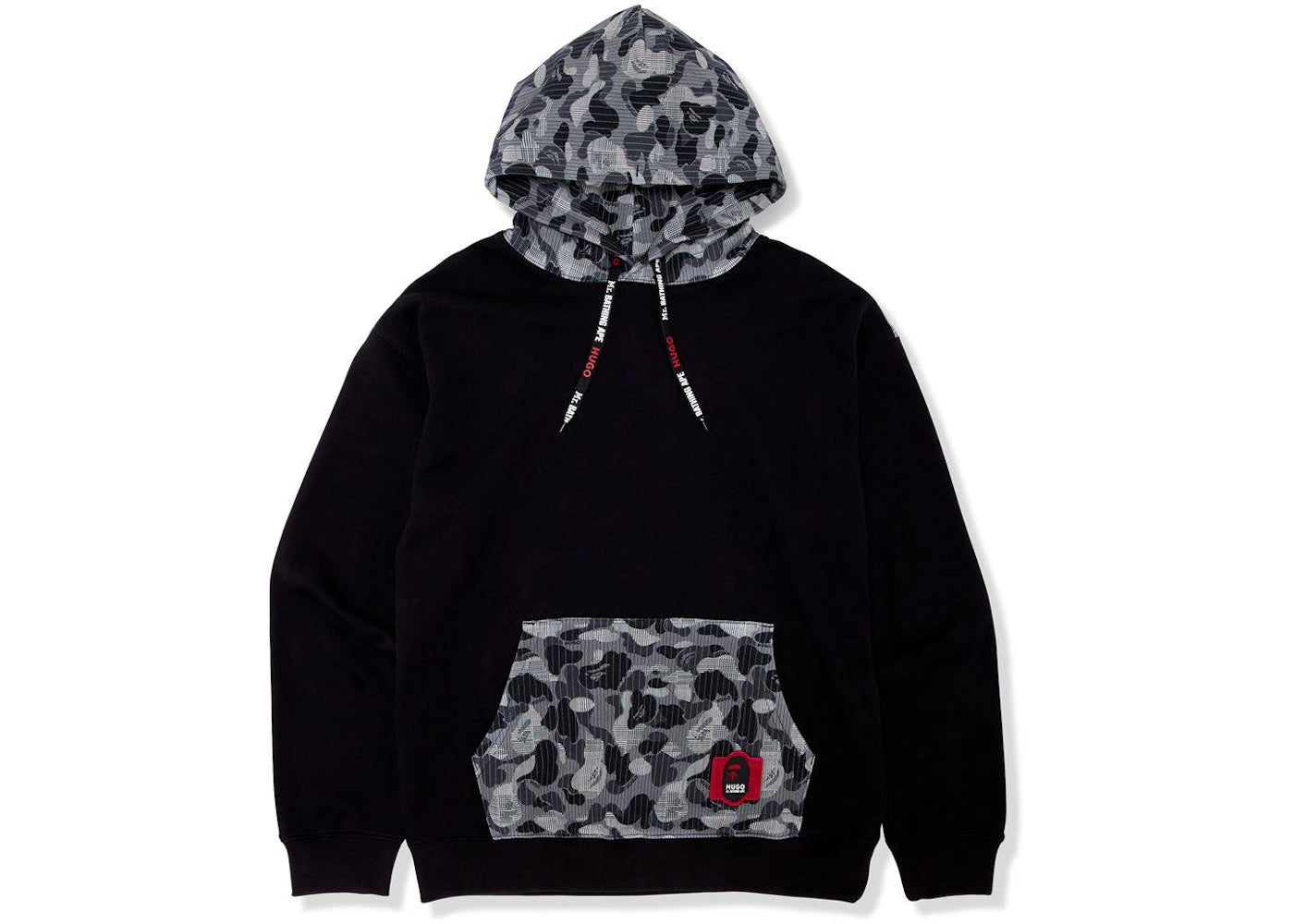 BAPE x Hugo Camo Pullover Hoodie Black
