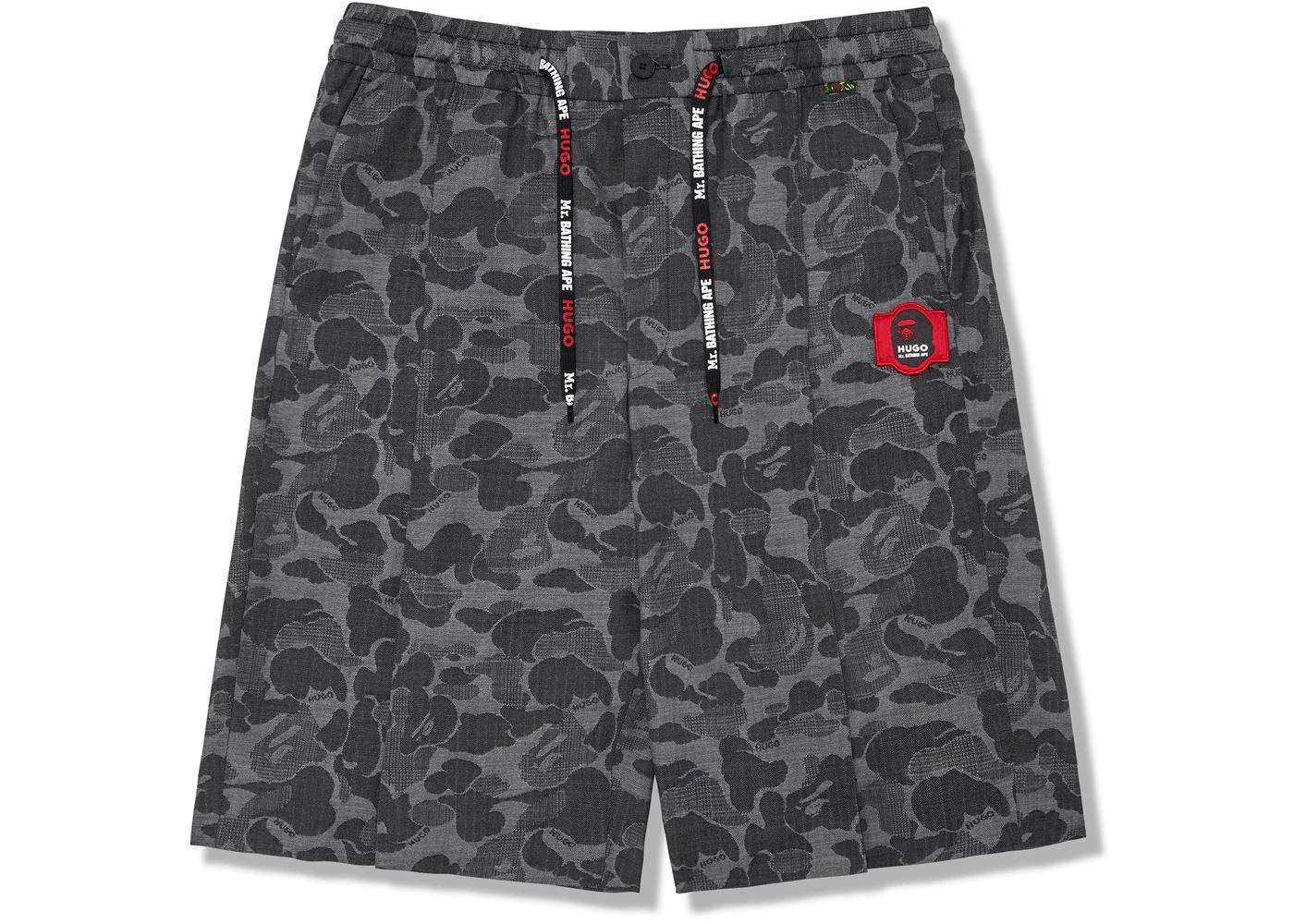 BAPE x Hugo Camo Shorts Black