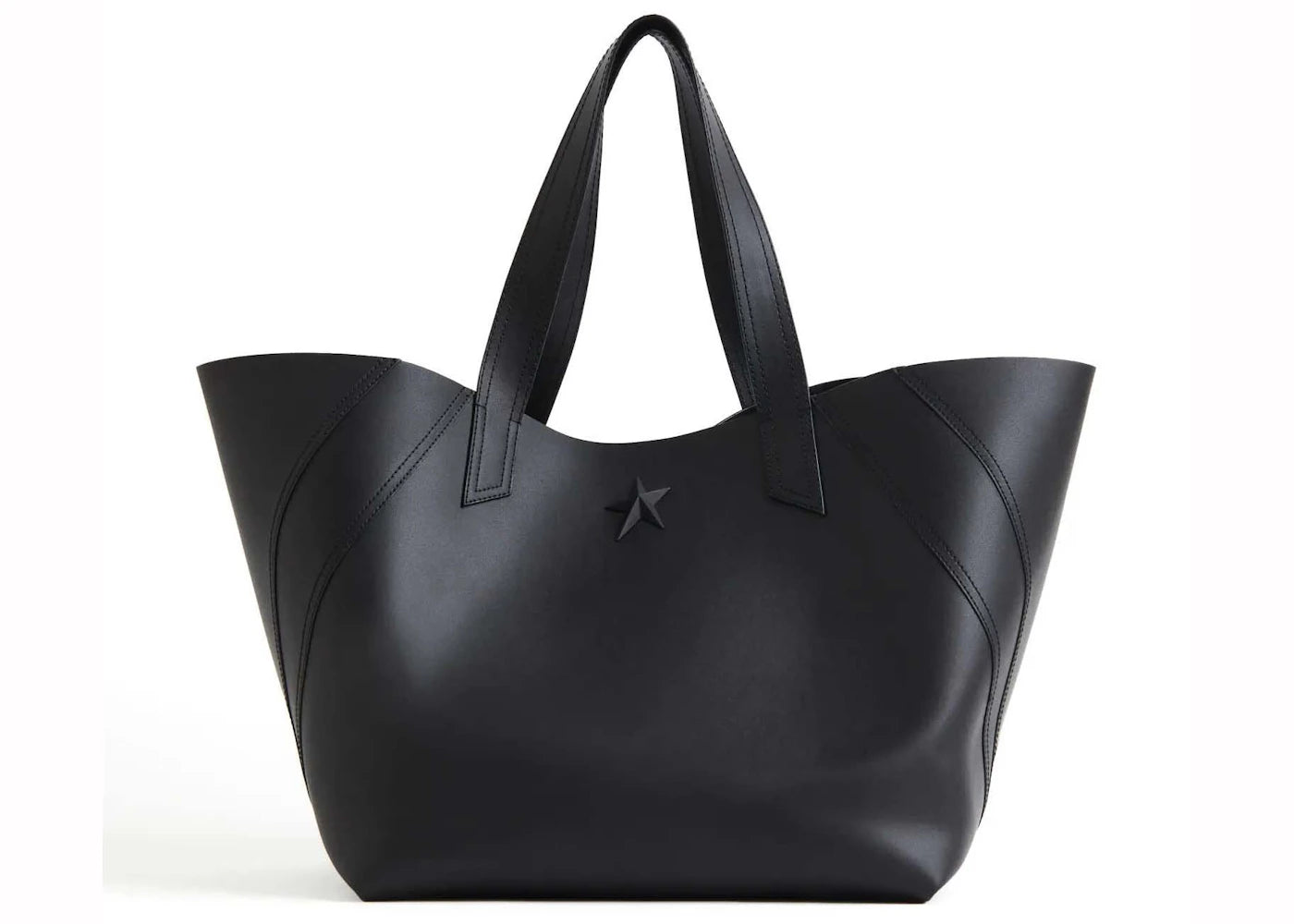 Mugler H&M Oversized Leather Shopper Black