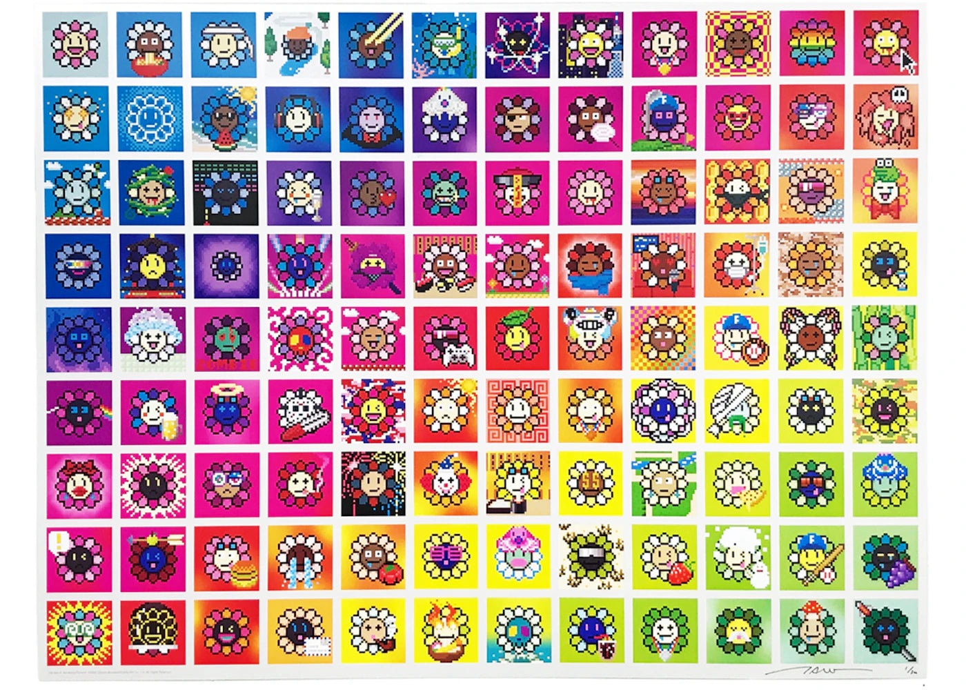 Takashi Murakami 108 Worldly Desires Print (Signed, Edition of 300) Multi