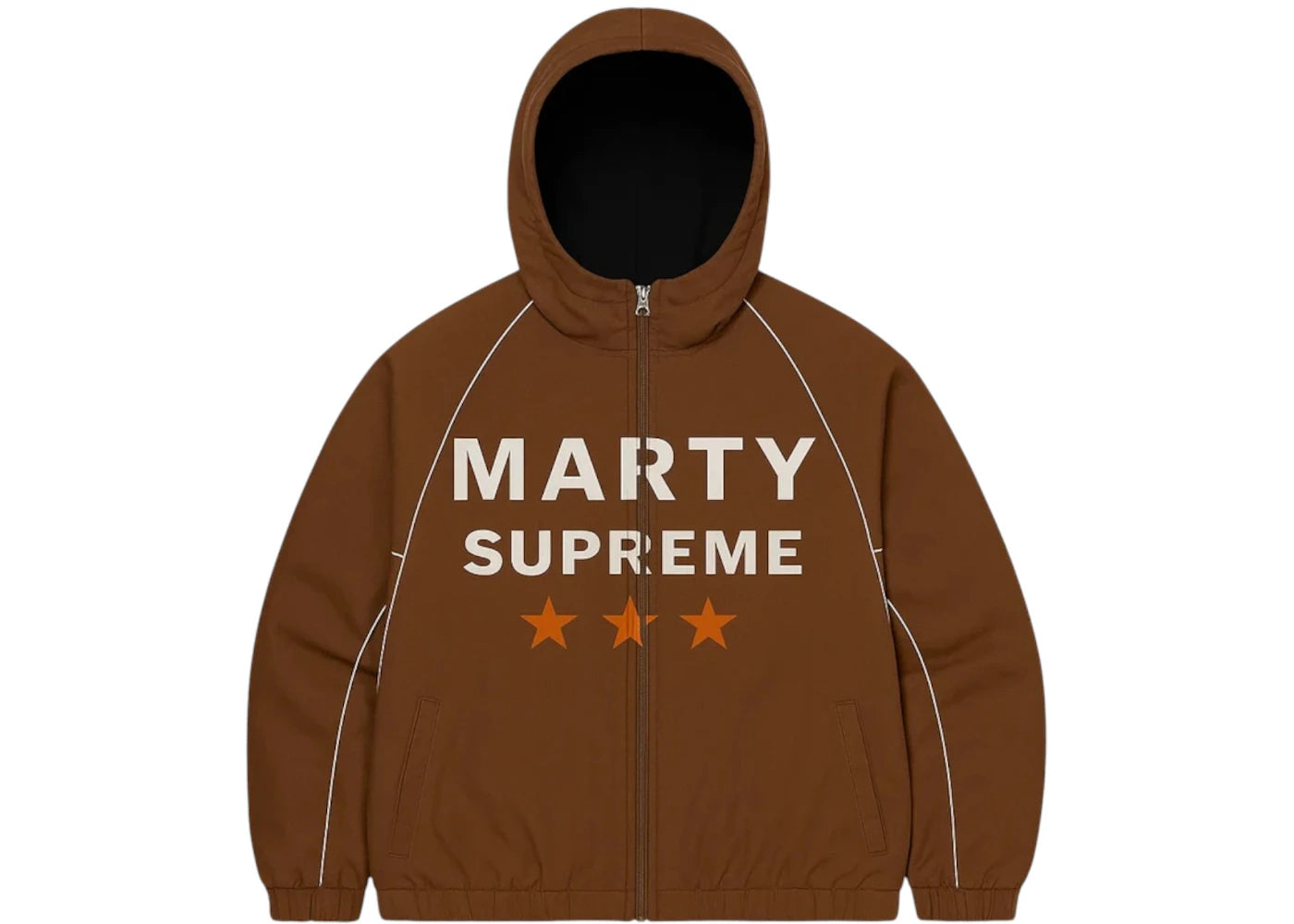 NAHMIAS x Marty Supreme A24 Classic Warm Up Jacket Brown