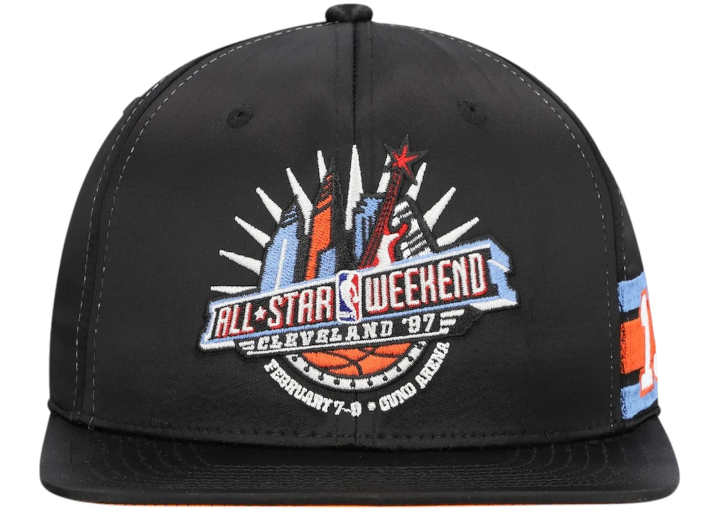 NBA 1997 All-Star Game Hardwood Classics Slick Back Snapback Hat Black