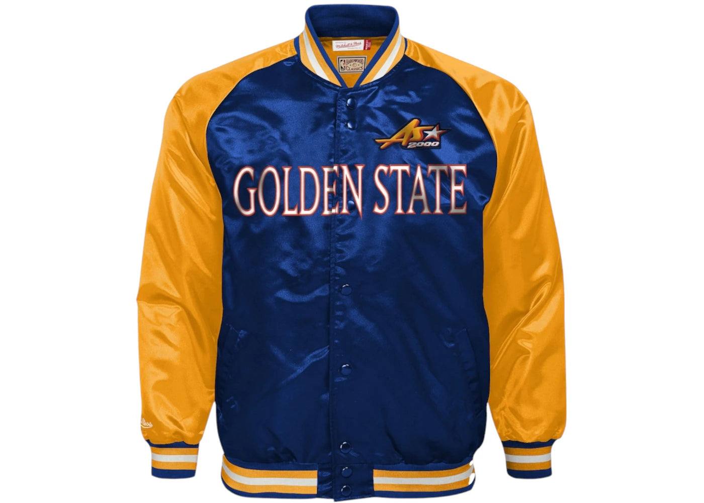 NBA 2000 All-Star Game Satin Lightweight Raglan Full-Snap Jacket Navy