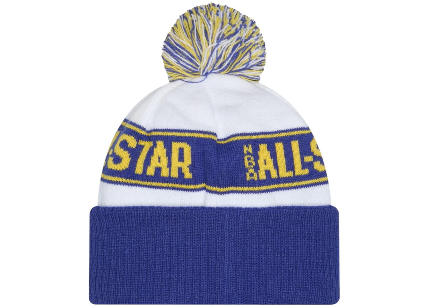 NBA 2025 All-Star Game New Era Cuffed Knit Beanie White