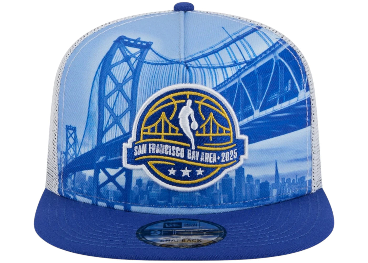 NBA 2025 All-Star Game New Era Scenic Golden Gate A-Frame 9Fifty Snapback Hat White