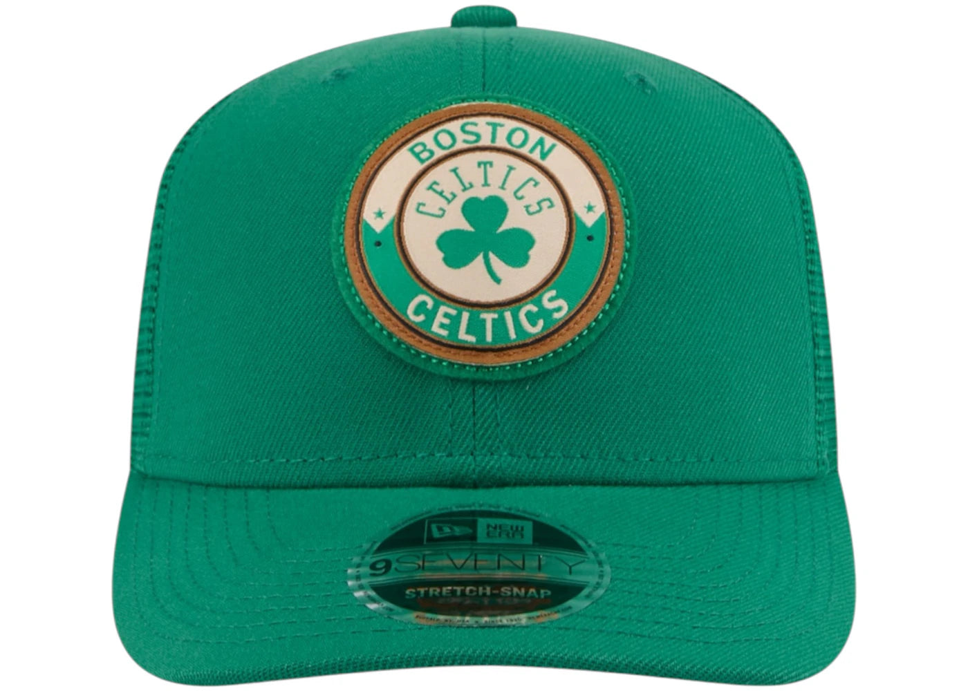 NBA Boston Celtics New Era Victory Grove Circle Patch 9Seventy Adjustable Hat Kelly Green