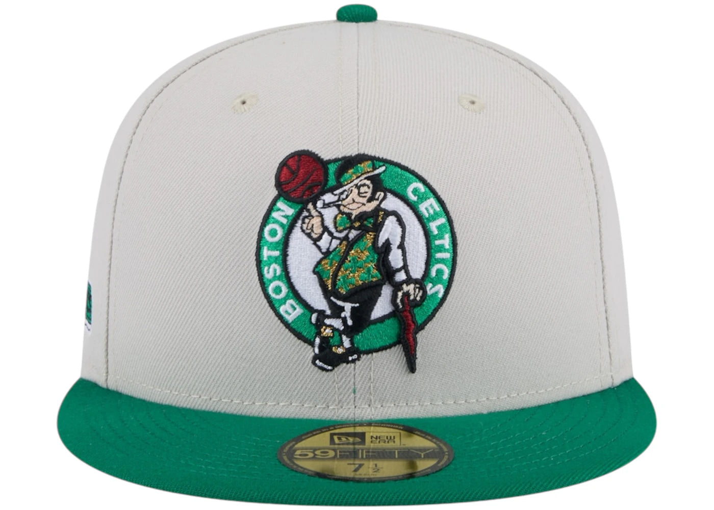 NBA Boston Celtics New Era Victory Grove Vintage Sidepatch Sneaker 59Fifty Fitted Hat Multicolor