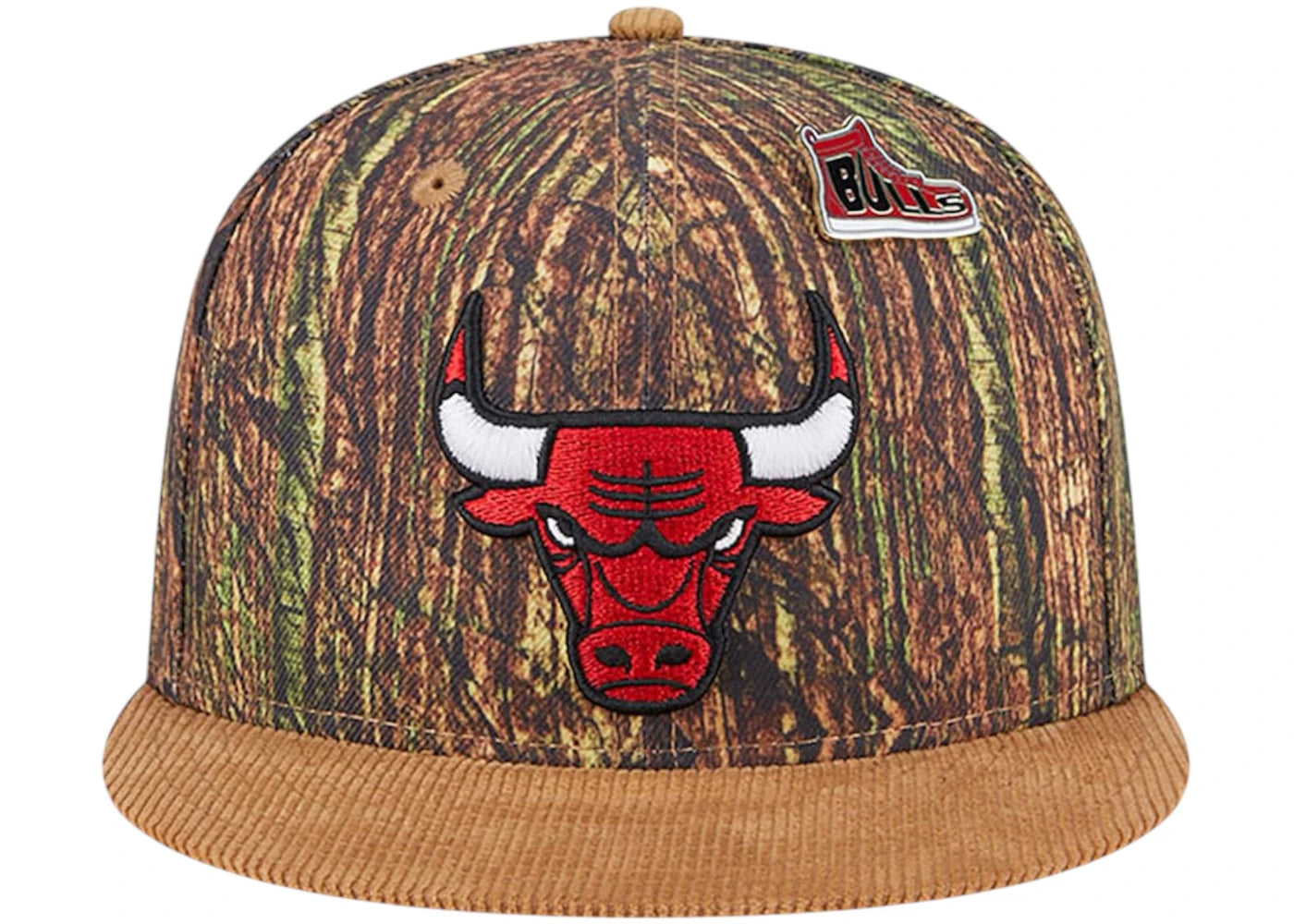 NBA Chicago Bulls New Era Camo Victory Grove Forest Sneaker Pin 9Fifty Snapback Hat Camo