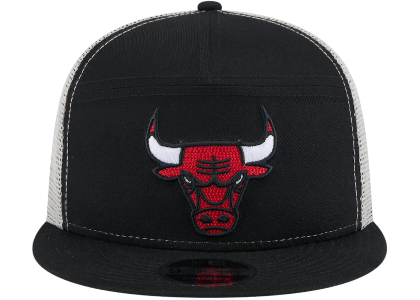 NBA Chicago Bulls New Era Victory Grove Split Panel 9Fifty Snapback Hat Black