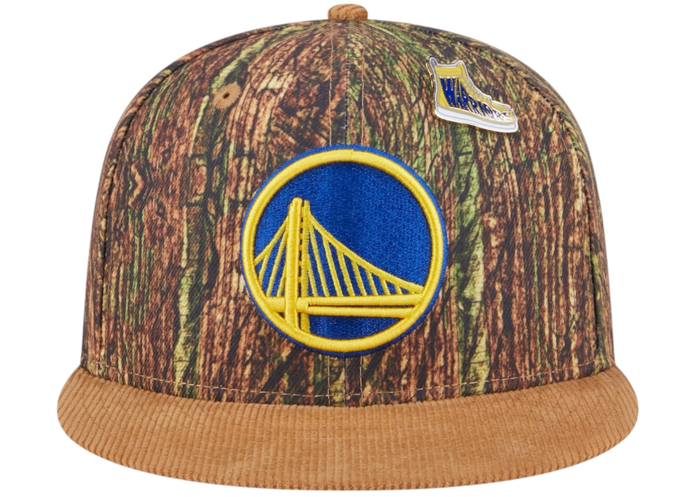 NBA Golden State Warriors New Era Camo Victory Grove Forest Sneaker Pin 9Fifty Snapback Hat Camo