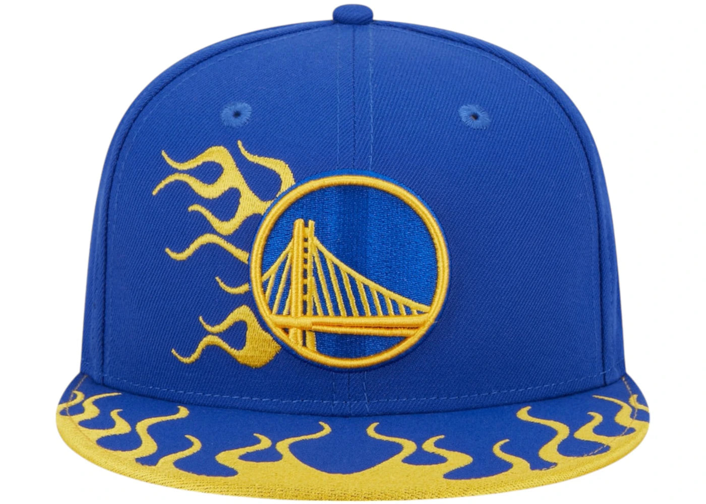 NBA Golden State Warriors New Era Rally Drive Flames 9Fifty Snapback Hat Royal Blue