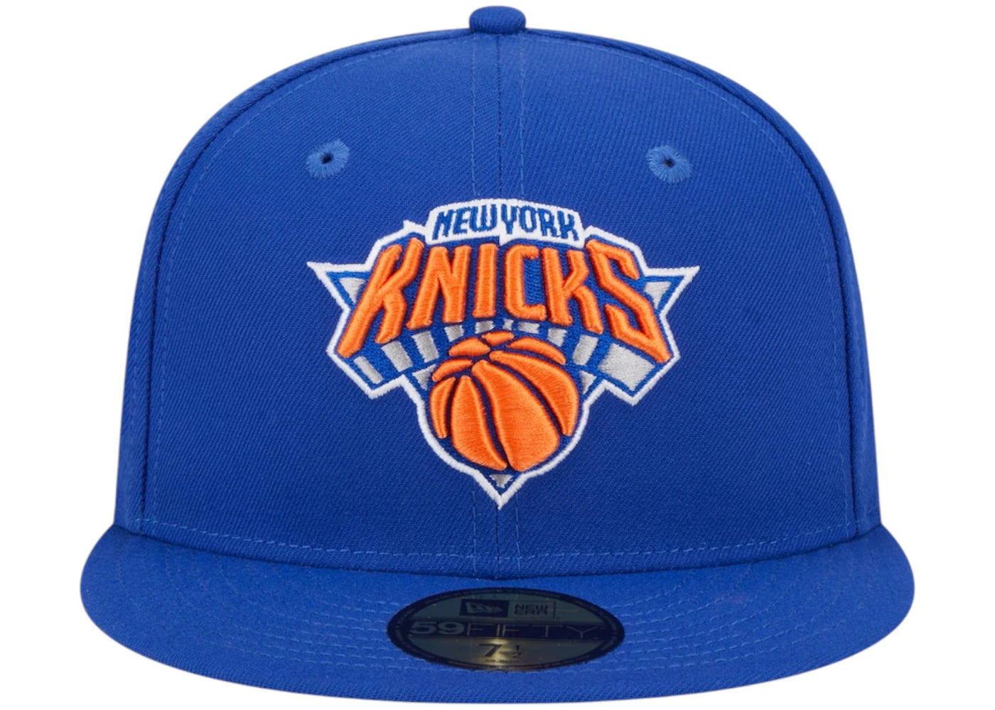 NBA New York Knicks New Era Rally Drive Side Patch 59Fifty Fitted Hat Blue