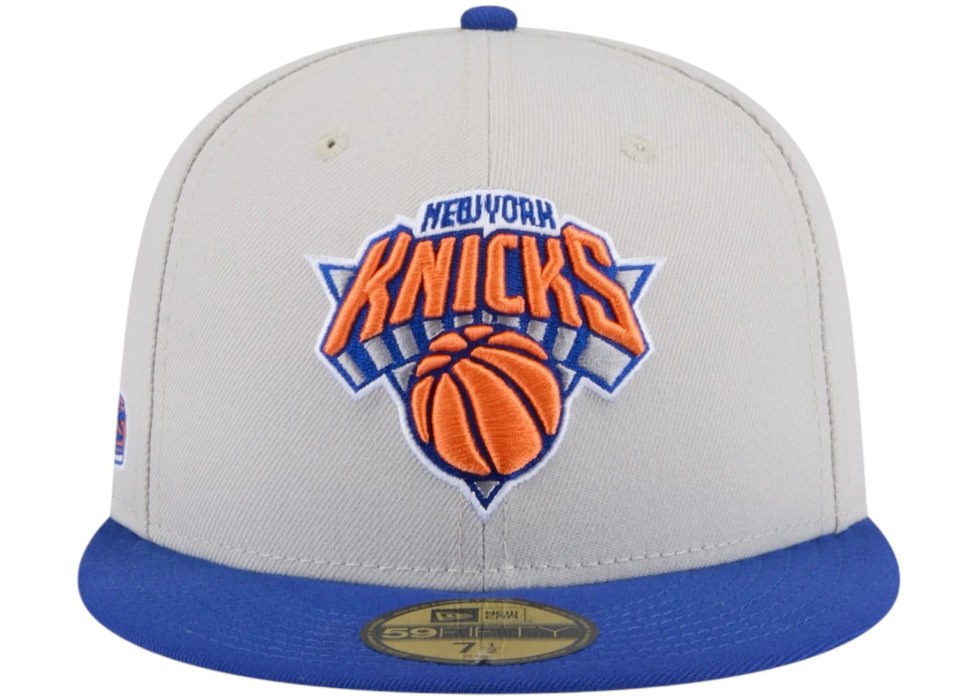 NBA New York Knicks New Era Victory Grove Vintage Sidepatch Sneaker 59Fifty Fitted Hat Multicolor